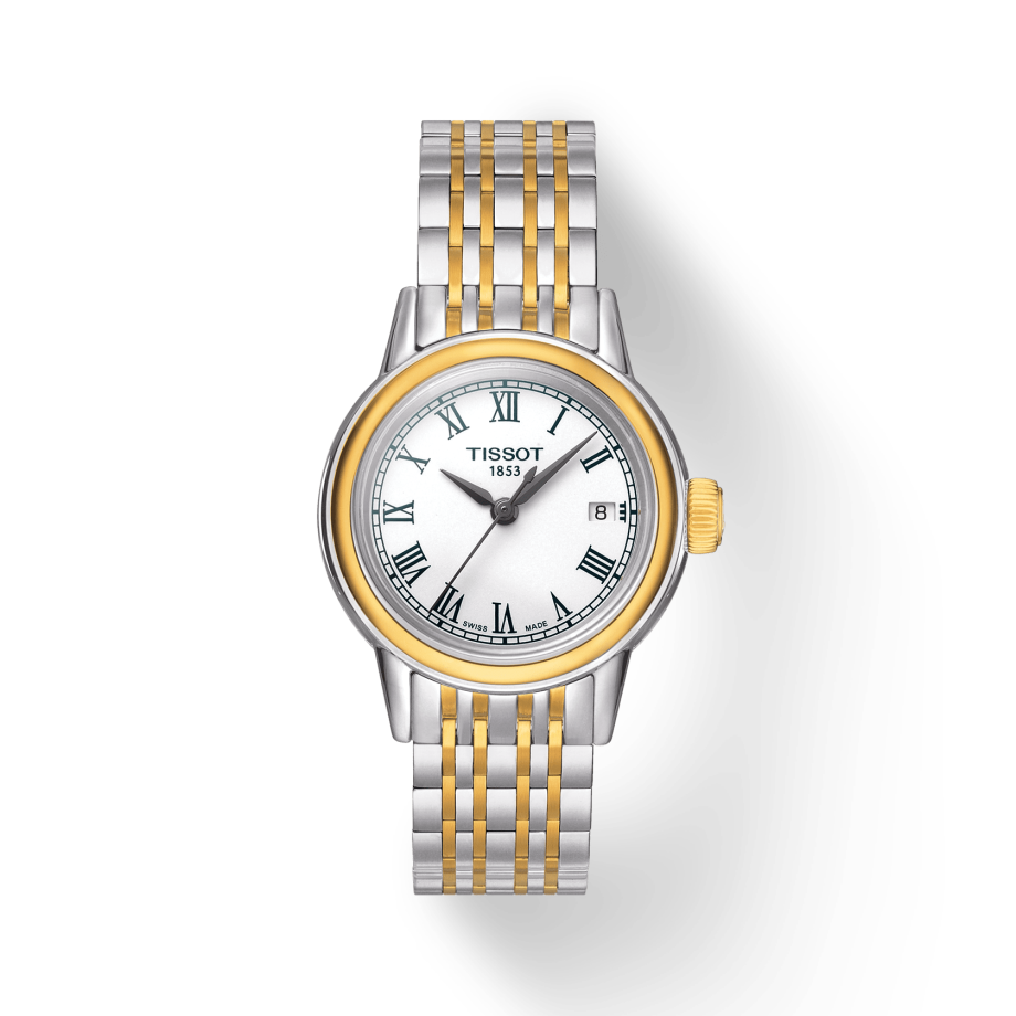  Shop Authentic Tissot Carson Lady White Dial Two Tone Steel Strap Watch For Women - T085.210.22.013.00 - Luxxuri
