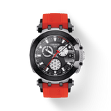  Shop Authentic Tissot T Race Chronograph Black Dial Red Silicone Strap Watch For Men - T115.417.27.051.00 - Luxxuri