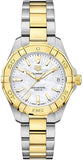  Shop Authentic Tag Heuer Aquaracer Mother of Pearl Dial Two Tone Steel Strap Watch for Women - WBD1320.BB0320 - Luxxuri