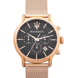  Shop Authentic Maserati Epoca Black Dial Gold Mesh Bracelet Watch For Men - R8873618005 - Luxxuri