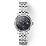  Shop Authentic Tissot Le Locle Automatic Diamonds Mother of Pearl Black Dial Silver Steel Strap Watch For Women - T006.207.11.126.00 - Luxxuri