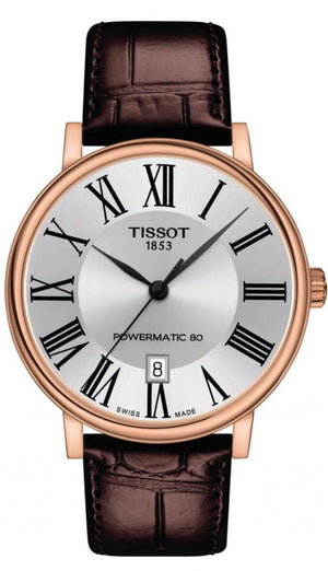  Shop Authentic Tissot Carson Premium Powermatic 80 Silver Dial Brown Leather Strap Watch For Men - T122.407.36.033.00 - Luxxuri