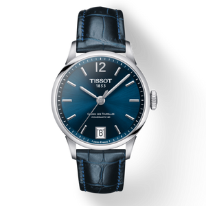  Shop Authentic Tissot Chemin Des Tourelles Powermatic 80 Lady Blue Dial Blue Leather Strap Watch For Women - T099.207.16.047.00 - Luxxuri