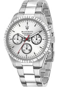  Shop Authentic Maserati Competizione Silver Dial Silver Steel Strap Watch For Men - R8853100018 - Luxxuri