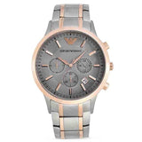  Shop Authentic Emporio Armani Renato Gray Dial Gray Steel Strap Watch For Men - AR11077 - Luxxuri