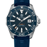  Shop Authentic Tag Heuer Aquaracer Calibre 5 Blue Dial Blue Silicone Strap Watch for Men -  WAY211C.FT6155 - Luxxuri