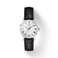 Tissot Everytime Small White Dial Black Leather Strap Watch For Women - T109.210.16.033.00