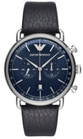  Shop Authentic Emporio Armani Aviator Blue Dial Blue Leather Strap Watch For Men - AR11105 - Luxxuri