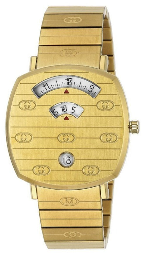  Shop Authentic Gucci Grip Yellow Gold Dial Yellow Gold Steel Strap Unisex Watch -  YA157403 - Luxxuri