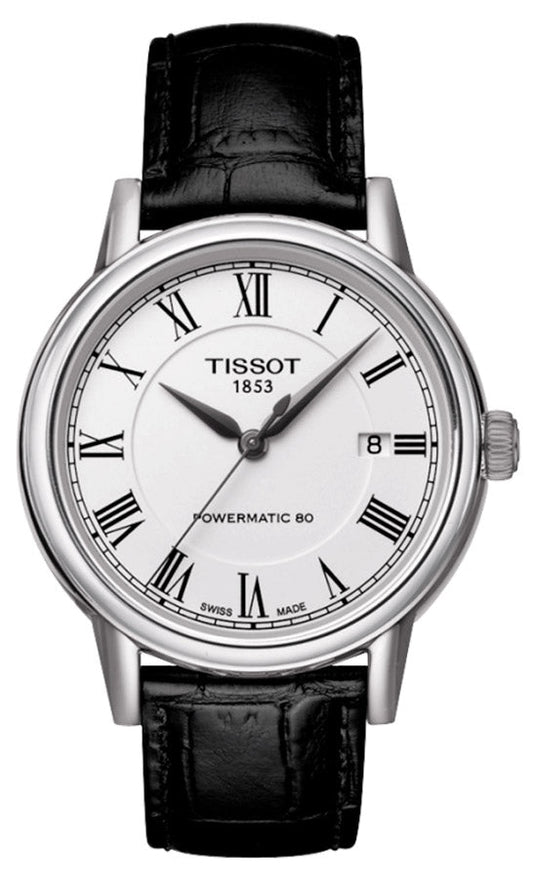  Shop Authentic Tissot Carson Powermatic 80 White Dial Black Leather Strap Watch For Men - T085.407.16.013.00 - Luxxuri