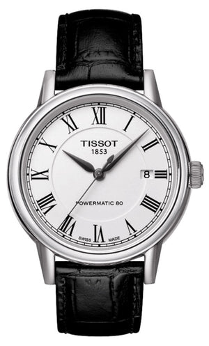  Shop Authentic Tissot Carson Powermatic 80 White Dial Black Leather Strap Watch For Men - T085.407.16.013.00 - Luxxuri