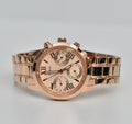  Shop Authentic Guess Mini Sunrise Chronograph Quartz Rose Gold Dial Rose Gold Steel Strap Watch For Women - W0448L3 - Luxxuri