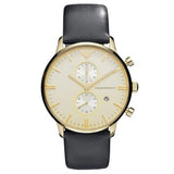  Shop Authentic Emporio Armani Gianni Beige Dial Grey Leather Strap Watch For Men - AR0386 - Luxxuri