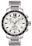  Shop Authentic Tissot Quickster Chronograph Silver Dial Watch For Men - T095.417.11.037.00 - Luxxuri