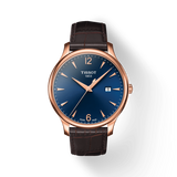  Shop Authentic Tissot T Classic Tradition Blue Dial Brown Leather Strap Watch For Men - T063.610.36.047.00 - Luxxuri