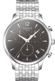  Shop Authentic Tissot T Classic Tradition Chronograph Black Dial Silver Steel Strap Watch For Men - T063.617.11.067.00 - Luxxuri