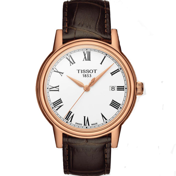  Shop Authentic Tissot T Classic Carson White Dial Brown Leather Strap Watch For Men - T085.410.36.013.00 - Luxxuri