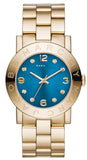  Shop Authentic Marc Jacobs Amy Blue Dial Gold Steel Strap Watch for Women - MBM3303 - Luxxuri