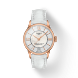  Shop Authentic Tissot Chemin Des Tourelles Powermatic 80 Lady Silver Dial White Leather Strap Watch For Women - T099.207.36.118.00 - Luxxuri