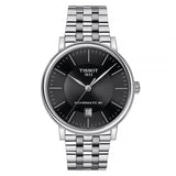  Shop Authentic Tissot T Classic Carson Premium Powermatic 80 Black Dial Silver Steel Strap Watch For Men - T122.407.11.051.00 - Luxxuri