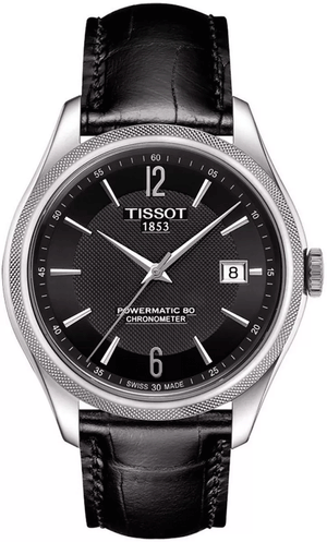  Shop Authentic Tissot Ballade Powermatic 80 Cosc Black Dial Black Leather Strap Watch For Men - T108.408.16.057.00 - Luxxuri