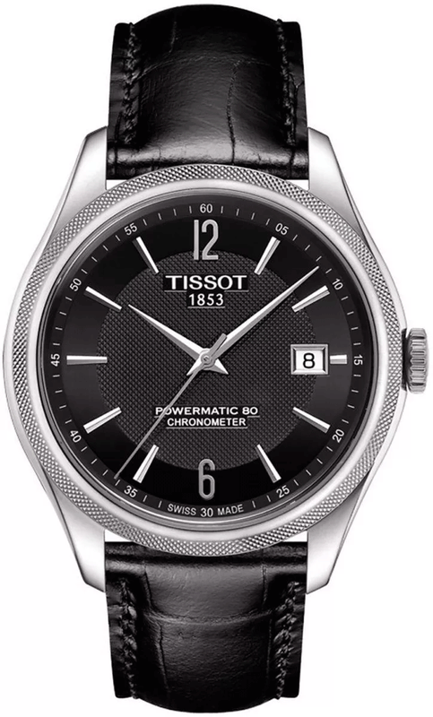  Shop Authentic Tissot Ballade Powermatic 80 Cosc Black Dial Black Leather Strap Watch For Men - T108.408.16.057.00 - Luxxuri