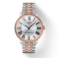 Tissot Carson Premium Powermatic 80 Silver Dial Two Tone Steel Strap Watch For Men - T122.407.22.033.00