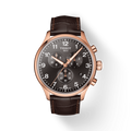  Shop Authentic Tissot Chrono XL Black Dial Brown Leather Strap Watch For Men - T116.617.36.057.01 - Luxxuri