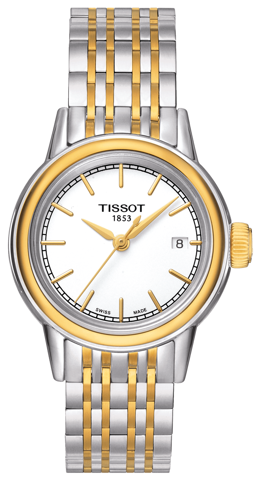  Shop Authentic Tissot Carson Steel Lady White Dial Quartz Watch For Women - T085.210.22.011.00 - Luxxuri