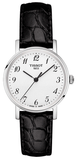  Shop Authentic Tissot Everytime Small White Dial Black Leather Strap Watch For Women - T109.210.16.032.00 - Luxxuri