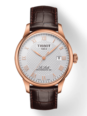  Shop Authentic Tissot Le Locle Powermatic 80 Silver Dial Brown Leather Strap Watch For Men - T006.407.36.033.00 - Luxxuri