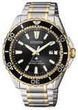  Shop Authentic Citizen Eco Drive Promaster Diver Black Dial Two Tone Steel Strap Watch For Men - BN0194-57E - Luxxuri
