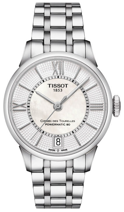  Shop Authentic Tissot Chemin Des Tourelles Powermatic 80 Lady Silver Dial Silver Steel Strap Watch For Women - T099.207.11.118.00 - Luxxuri