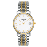  Shop Authentic Tissot Desire White Dial Two Tone Mesh Bracelet Two Tone Steel Watch For Men - T52.2.481.31 - Luxxuri