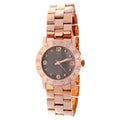  Shop Authentic Marc Jacobs Amy Mother of Pearl Black Dial Rose Gold Steel Strap Watch for Women - MBM8610 - Luxxuri