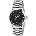  Shop Authentic Gucci G Timeless Black Dial Silver Steel Strap Watch For Women - YA1264029 - Luxxuri