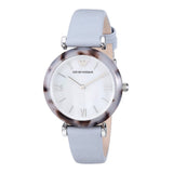  Shop Authentic Emporio Armani White Dial Light Blue Leather Strap Watch For Women - AR11002 - Luxxuri