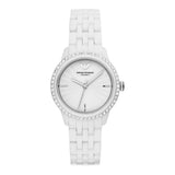  Shop Authentic Emporio Armani Ceramic White Dial White Ceramic Bracelet Watch For Women - AR1477 - Luxxuri
