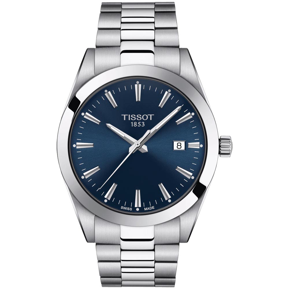  Shop Authentic Tissot Gentleman Blue Dial Silver Steel Strap Watch For Men - T127.410.11.041.00 - Luxxuri
