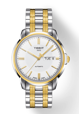  Shop Authentic Tissot T Classic Automatics III White Dial Two Tone Steel Strap Watch For Men - T065.430.22.031.00 - Luxxuri