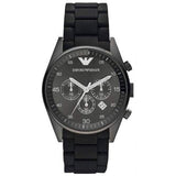  Shop Authentic Emporio Armani Sportivo Chronograph Black Dial Black Stainless Steel Watch For Men - AR5889 - Luxxuri
