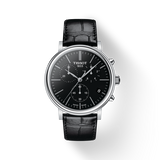  Shop Authentic Tissot Carson Premium Chronograph Black Dial Black Leather Strap Watch For Men - T122.417.16.051.00 - Luxxuri