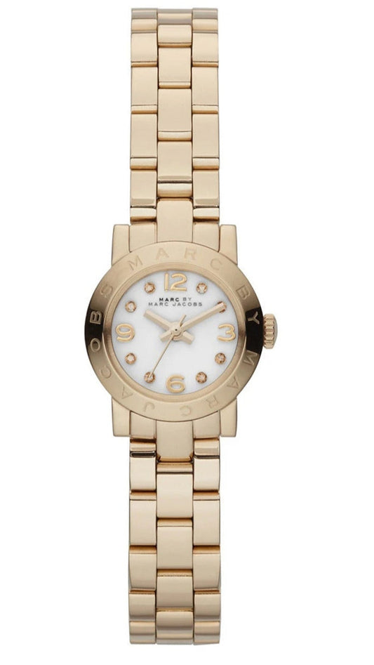  Shop Authentic Marc Jacobs Amy Dinky White Dial Gold Steel Strap Watch for Women - MBM3226 - Luxxuri
