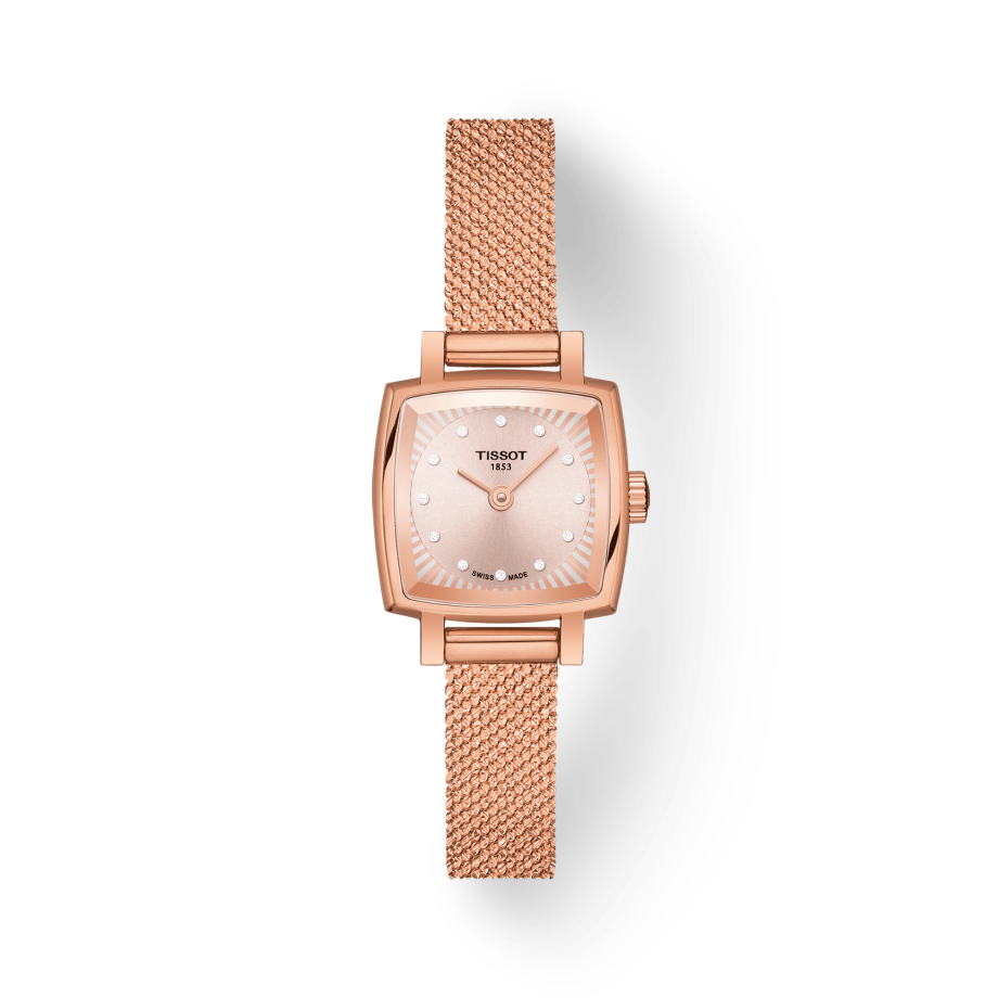  Shop Authentic Tissot Lovely Square Lady Quartz Rose Gold Dial Rose Gold Mesh Bracelet Watch For Women - T058.109.33.456.00 - Luxxuri