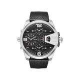  Shop Authentic Diesel Uber Chief Oversized 4 Time Black Dial Leather Strap Watch For Men - DZ7376 - Luxxuri