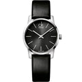  Shop Authentic Calvin Klein City Black Dial Black Leather Strap Watch For Women - K2G23107 - Luxxuri