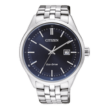  Shop Authentic Citizen Eco Drive Blue Dial Silver Steel Strap Watch For Men - BM7250-56L - Luxxuri