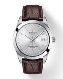  Shop Authentic Tissot Gentleman Powermatic 80 Silicium Silver Dial Brown Leather Strap Watch For Men - T127.407.16.031.01 - Luxxuri