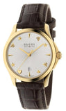  Shop Authentic Gucci G Timeless Silver Dial Brown Leather Strap Watch for Men - YA126470 - Luxxuri