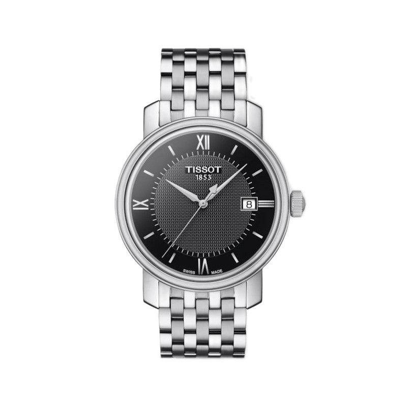  Shop Authentic Tissot Bridgeport Black Dial Silver Steel Strap Watch For Women - T097.010.11.058.00 - Luxxuri